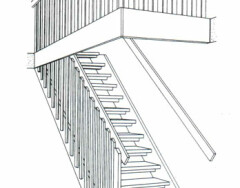 Чертежи различных видов лестниц: правила и примеры схем