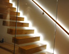 Освещение лестницы в доме: делаем подсветку ступеней