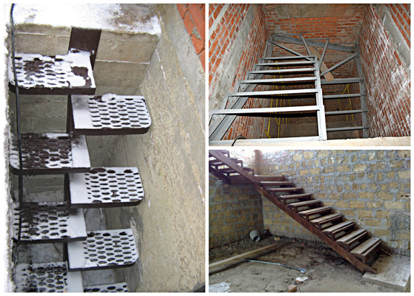 Изготовление металлической лестницы в подвал