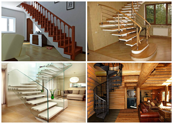 Разновидности лестниц по типу конструкции