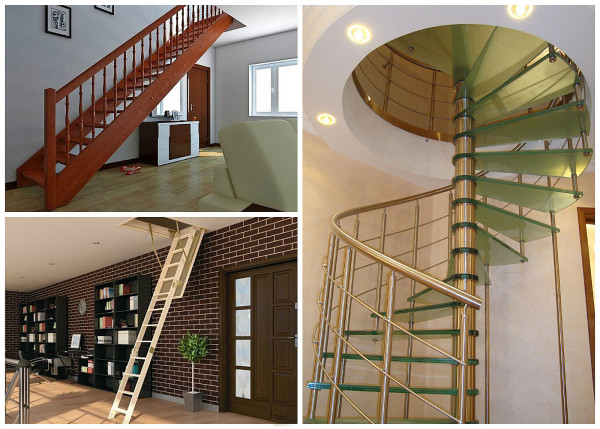 Разновидности лестниц по типу конструкции