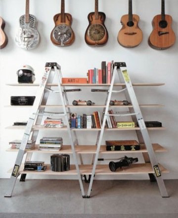 Vintage Ladder Shelves